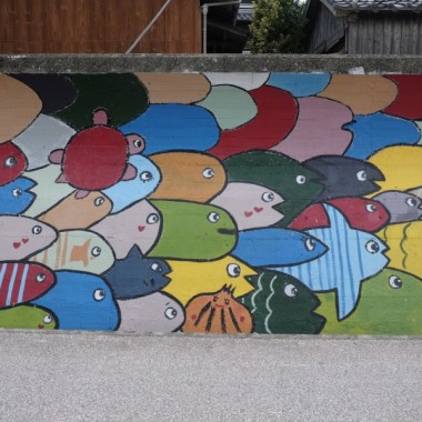 魚の壁画